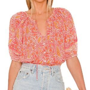 Cleobella Layla Blossom blouse size L $35